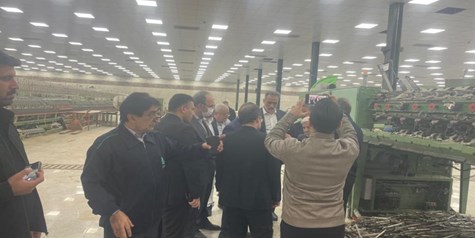 بازدید رییس و اعضای هیأت ‌مدیره بانك صنعت و معدن از شركت صنایع پوشش