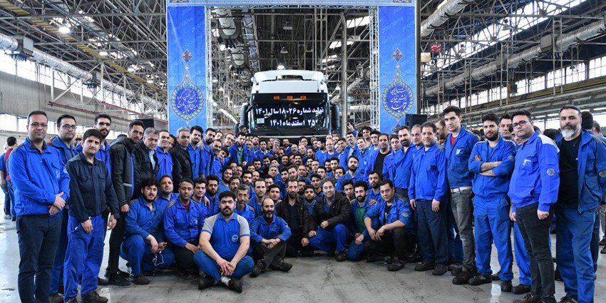 سقف تولید سالانه ایران خودرو دیزل شکسته شد