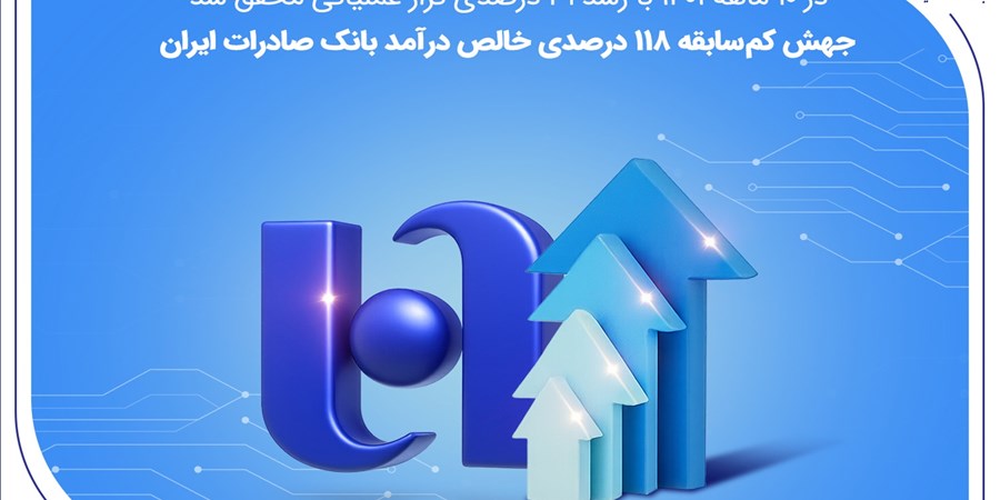 جهش کم‌سابقه ۱۱۸ درصدی خالص درآمد بانک صادرات ایران