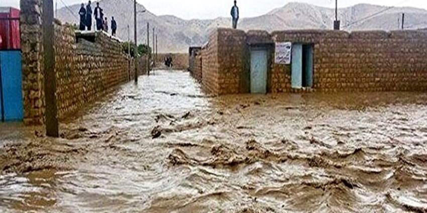 ورود حجم قابل توجه‌ی سیلاب به شهر زاهدان