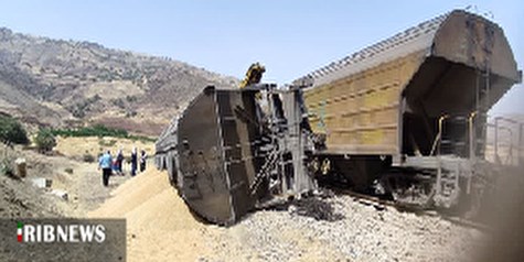 خروج واگن باری در لرستان راه‌آهن شمال-جنوب را مسدود کرد
